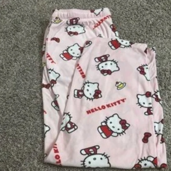 HELLO KITTY PAJAMA PANTS - Picture 2 of 3
